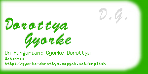 dorottya gyorke business card